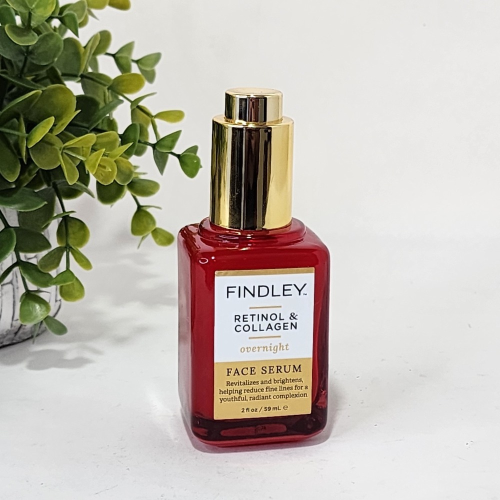 Findley Retinol & Collagen Overnight Face Serum Wrinkles Revitalizes Brightens